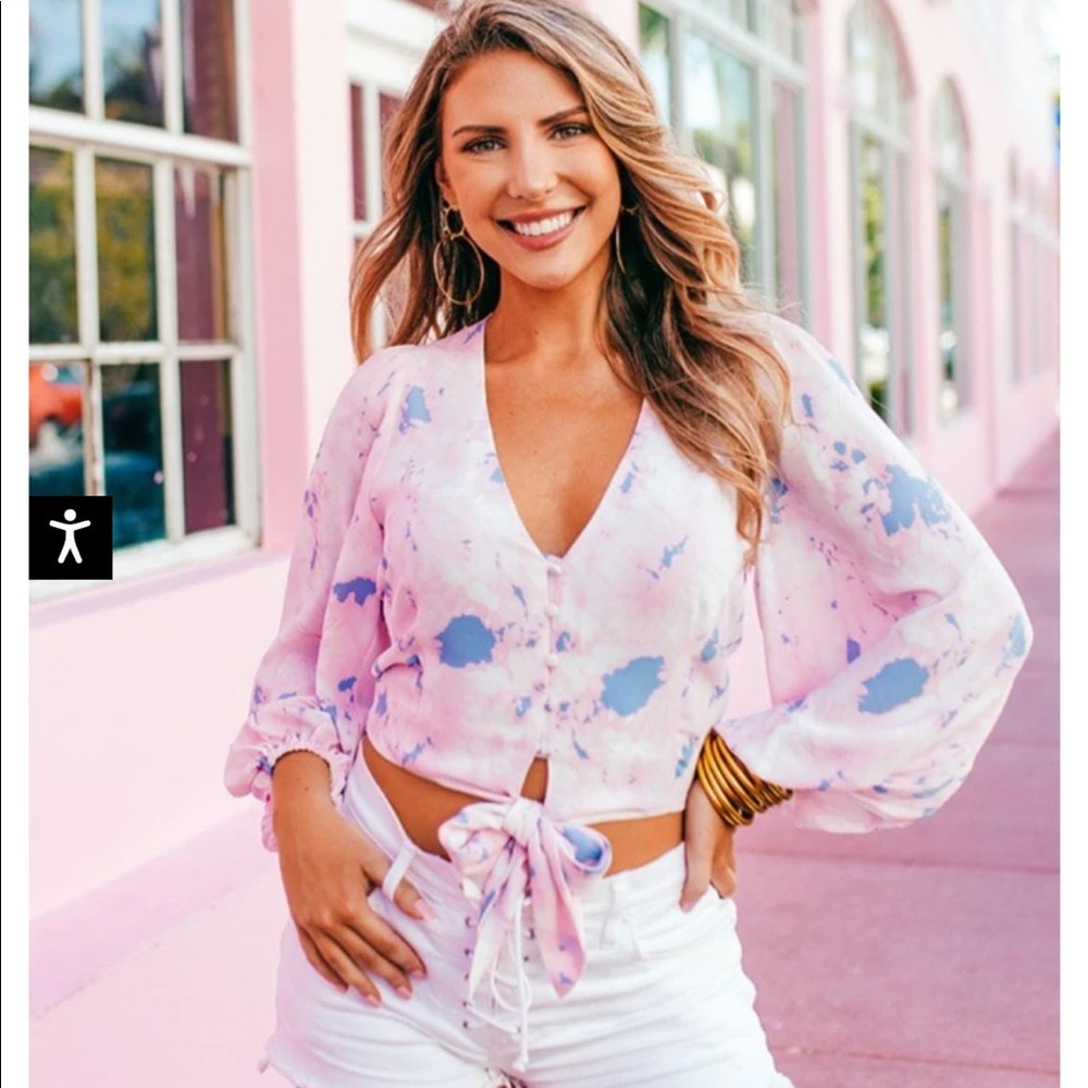 Buddy Love Estelle tye front top Size L